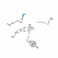 OEM 2006 Mercury Milan Upper Return Tube Diagram - 6E5Z-3A713-AB