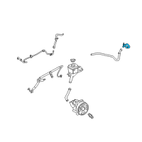 OEM 2006 Mercury Milan Upper Return Hose Diagram - 6E5Z-3A713-BB