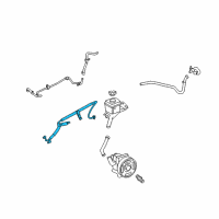 OEM 2006 Lincoln Zephyr Pressure Hose Diagram - 7E5Z-3A719-B