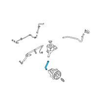 OEM 2006 Lincoln Zephyr Power Steering Suction Hose Diagram - 7E5Z-3691-A