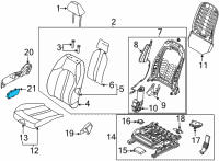 OEM 2021 Hyundai Sonata SWITCH ASSY-POWER FR SEAT RH Diagram - 88080-L0150-NNB