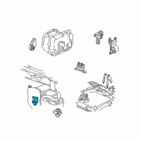 OEM Oldsmobile Alero Adapter-Engine Mount Bracket Diagram - 22608899