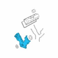 OEM 2008 Ford Explorer Sport Trac Front Cover Diagram - 7R3Z-6019-A