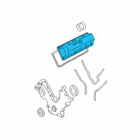 OEM Ford Crown Victoria Valve Cover Diagram - 2C2Z-6582-EA