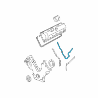 OEM Lincoln Front Cover Gasket Diagram - 4R3Z-6020-BE