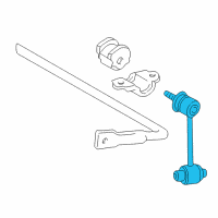 OEM Lexus GS300 Link Assy, Rear Stabilizer Diagram - 48830-30080