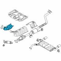 OEM 2016 Hyundai Veloster Catalyst Case Assembly Diagram - 28530-2BTB0