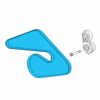 OEM 2016 Cadillac CTS Serpentine Belt Diagram - 12648981