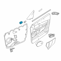 OEM 2002 Ford Thunderbird Window Switch Diagram - 1W6Z-14529-AA