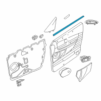 OEM 2002 Ford Thunderbird Belt Weatherstrip Diagram - 1W6Z-7621456-AC