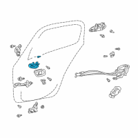 OEM 2002 Toyota Prius Handle, Inside Diagram - 69206-47010-B0