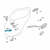 OEM Toyota Prius Door Check Diagram - 68640-47010