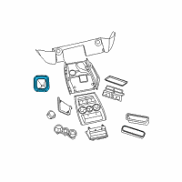 OEM 2007 Dodge Ram 1500 Boot-GEARSHIFT Lever Diagram - 5175633AA