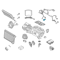OEM 2022 BMW 330e xDrive Evaporator Temperature Sensor Diagram - 64-11-9-238-084