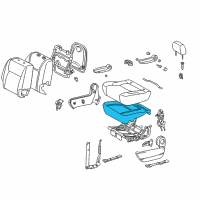 OEM 2009 Toyota Sienna Seat Cushion Pad Diagram - 79135-AE020