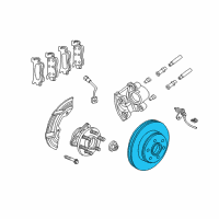 OEM 2000 Dodge Durango Brake Rotor Diagram - 52009208AD