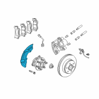 OEM 2000 Dodge Dakota Shield-Splash Diagram - 52008990