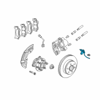 OEM 2002 Dodge Dakota Sensor-Wheel Speed Diagram - 5016339AB