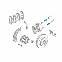 OEM 1999 Dodge Durango BUSHING-Disc Brake CALIPER Diagram - 4886074AA