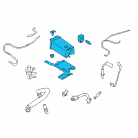 OEM Ford Special Service Police Sedan Vapor Canister Diagram - AG1Z-9D653-D