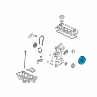 OEM Honda Civic Pulley Complete Crank Diagram - 13810-R1A-A02