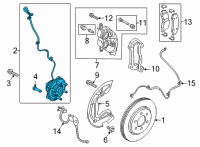 OEM 2021 Ford F-150 HUB ASY - WHEEL Diagram - ML3Z-1104-A