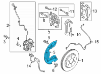 OEM 2021 Ford F-150 SHIELD - SPLASH Diagram - ML3Z-2K005-B