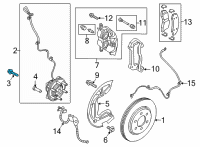 OEM Lincoln Navigator Hub & Bearing Mount Bolt Diagram - -W706890-S439