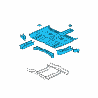 OEM Saturn Vue Panel Asm, Floor Diagram - 22718956