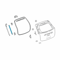 OEM 2016 Chevrolet Equinox Lift Cylinder Diagram - 84131448