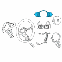 OEM BMW 340i GT xDrive M-Sport Multifct Steering Wheel Switch Diagram - 61-31-7-849-407