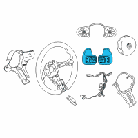 OEM BMW 340i Set, Shift Paddles Diagram - 61-31-9-242-983