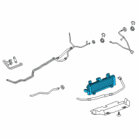 OEM 2018 Chevrolet Silverado 3500 HD Transmission Cooler Diagram - 84173162