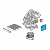 OEM 2020 Acura RDX Control Assembly, Automatic Air Conditioner Diagram - 79600-TJB-A22