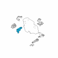 OEM 2009 Nissan Versa Front Engine Mount Bracket, Right Diagram - 11232-EL20A