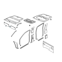 OEM 1999 Nissan Frontier Holder-SUNVISOR Diagram - 96409-8B400