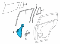 OEM 2021 Toyota Venza Window Regulator Diagram - 69803-48061