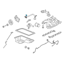 OEM Ford Crown Victoria Oil Tube Gasket Diagram - 3W7Z-6625-AA