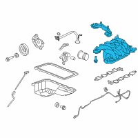 OEM Mercury Intake Manifold Diagram - 3W7Z-9424-AE