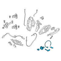 OEM 2022 Toyota GR Supra Cylinder & Keys Diagram - 69005-WAA01