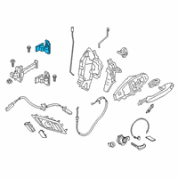 OEM 2022 Toyota GR Supra Upper Hinge Diagram - 68710-WAA01