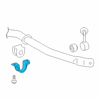 OEM 2017 Lexus LX570 Bracket, STABILIZER Diagram - 48824-60170