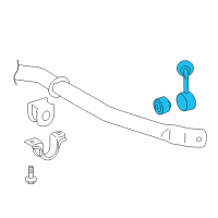 OEM 2013 Lexus LX570 Link Assy, Front Stabilizer, LH Diagram - 48810-60051