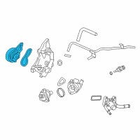 OEM 2013 Honda CR-V Pump Complete, Water Diagram - 19200-R5A-A01