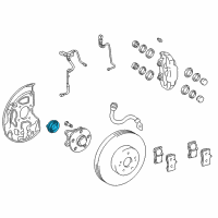 OEM 2002 Lexus LS430 Sensor, SKID Control Diagram - 89544-50010