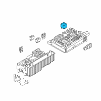 OEM BMW 550i Relay, Make Contact, Black Diagram - 61-36-6-901-469