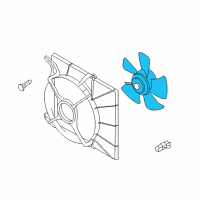 OEM 2009 Chevrolet Aveo Blower Asm, Engine Cooling Diagram - 93744898