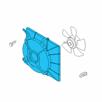 OEM Pontiac G3 Fan Shroud Diagram - 93744895