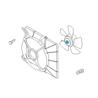 OEM 2010 Pontiac G3 Fan Motor Diagram - 93744896