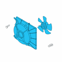 OEM 2010 Pontiac G3 Fan Module Diagram - 95950465